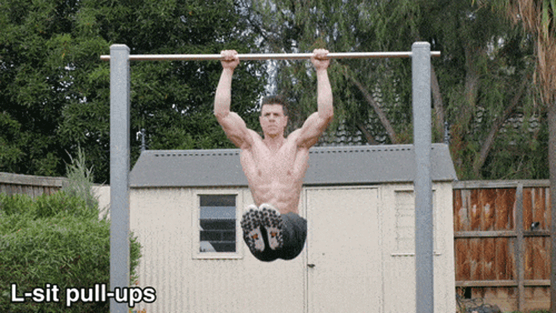 L-sit Pull-up-Fitness bar
